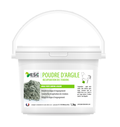 Poudre argile verte chevaux...