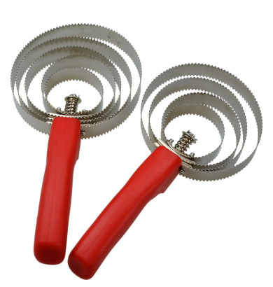 Etrille métal ronde -...