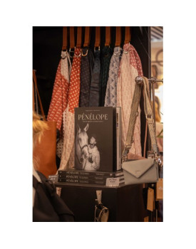 Porte foulard cognac - PENELOPE