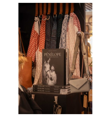 Porte foulard cognac -...