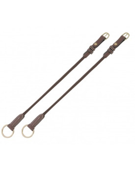 Montants de releveur cuir corde - ERIC THOMAS