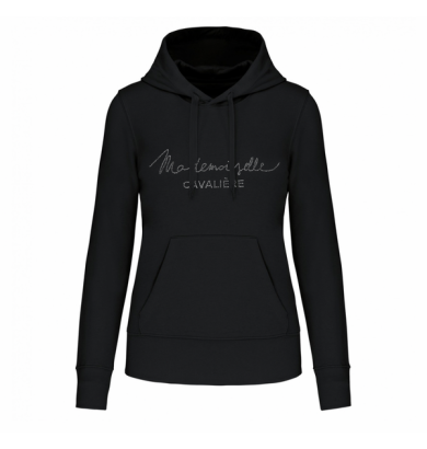 SWEAT CAPUCHE LOGO STRASS