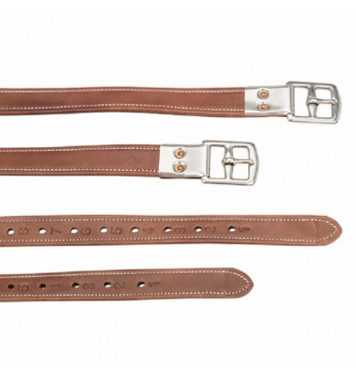 Étrivières en cuir et nylon...