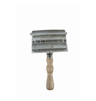 Étrille métallique carrée -...