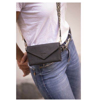 Phone pocket "cuir noir...